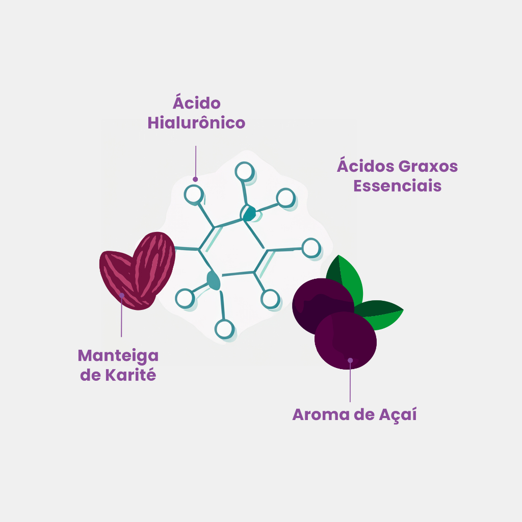 Boquinha Cream Açaí Lip Balm - Hidratante Labial