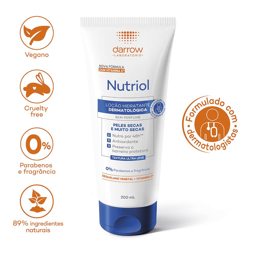 Darrow Nutriol Loção Hidratante Corporal Sem Perfume 200ml