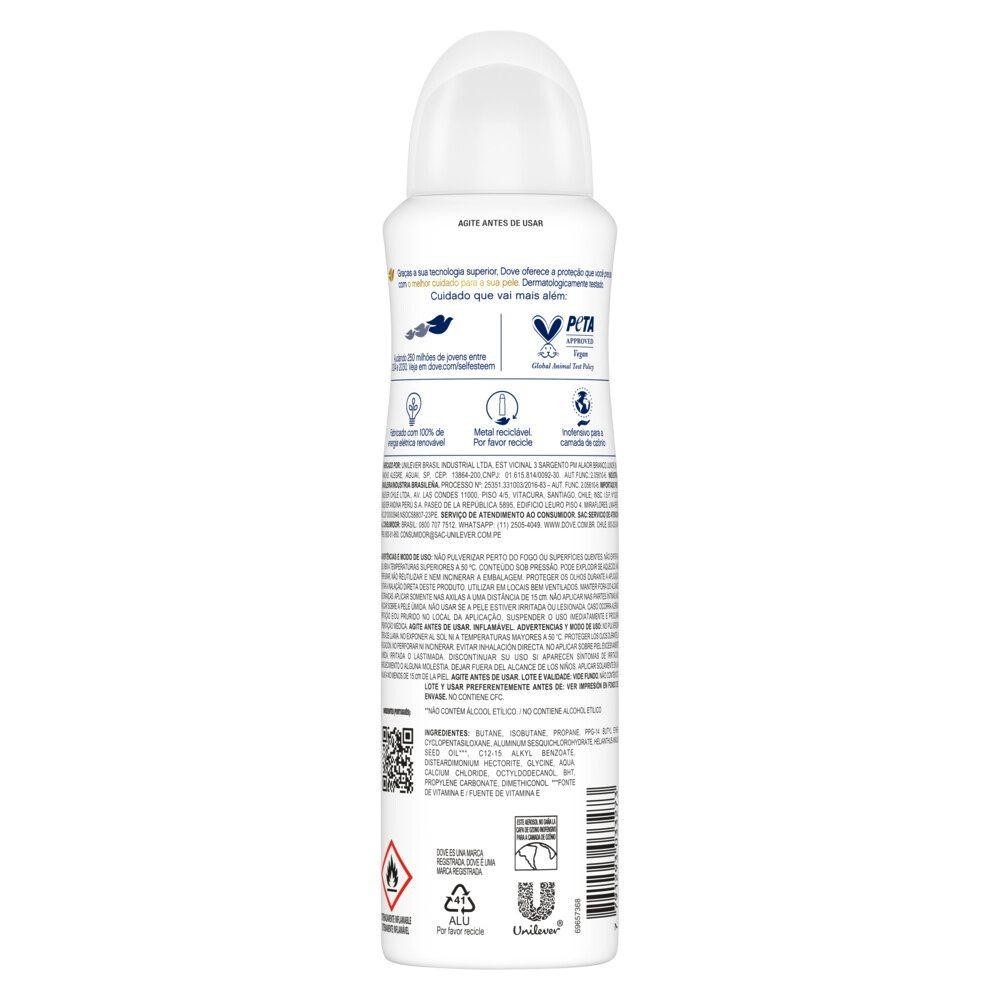 Desodorante Dove Antitranspirante Sensitive sem Perfume com 150ml