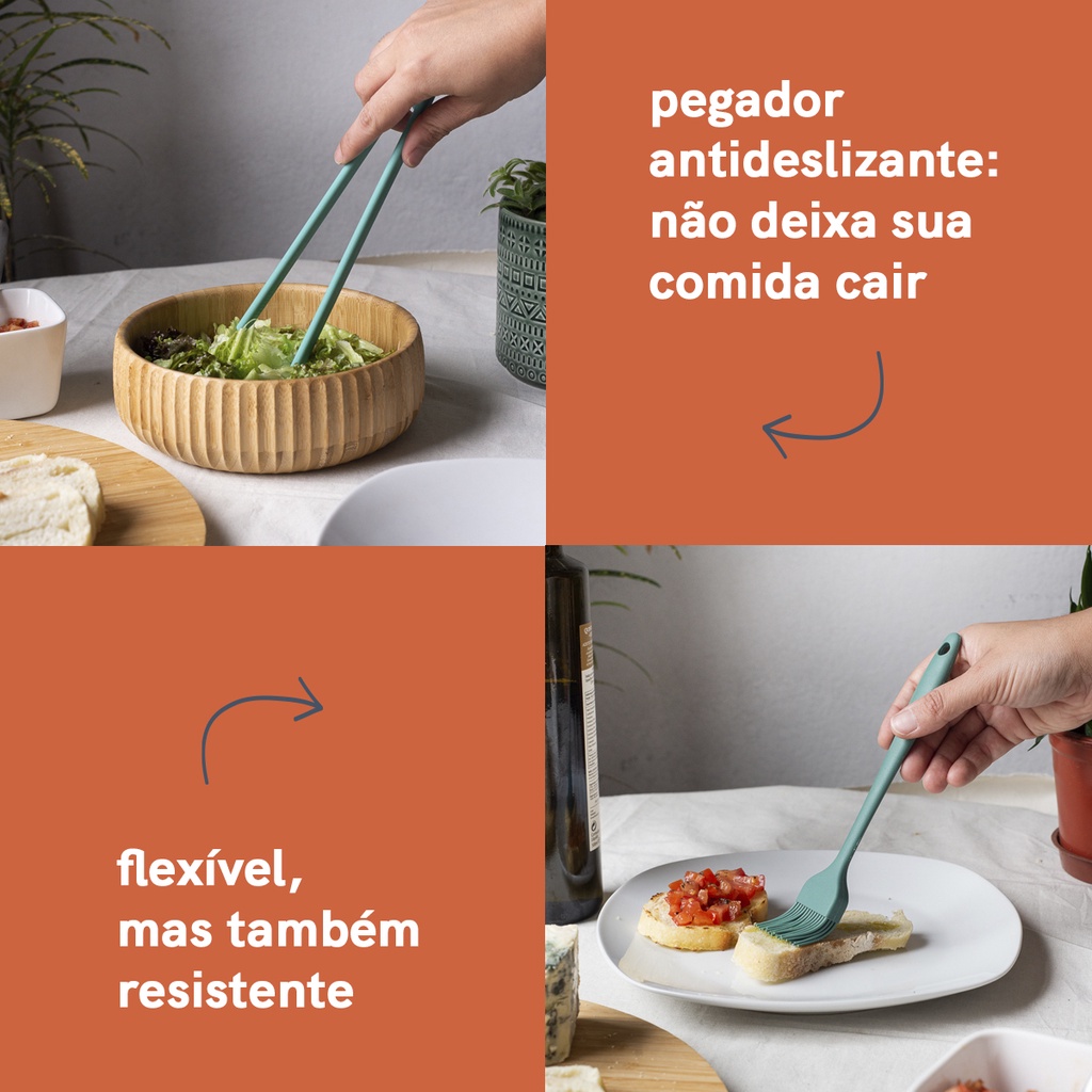 Kit de Utensílios de Cozinha C/ Infusor 5 peças VDE - OIKOS