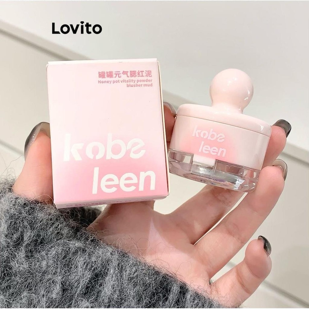 Lovito Blush casual liso natural à prova d'água à prova de suor para mulheres LFA34054