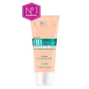 Base Facial BB Cream L'Oreal Efeito Matte 5 em 1 Clara FPS50 30ml