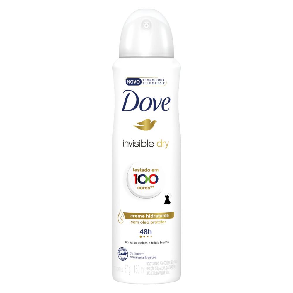 Kit 4 Desodorantes Dove Antitranspirante Aerossol Invisible Dry 150ml