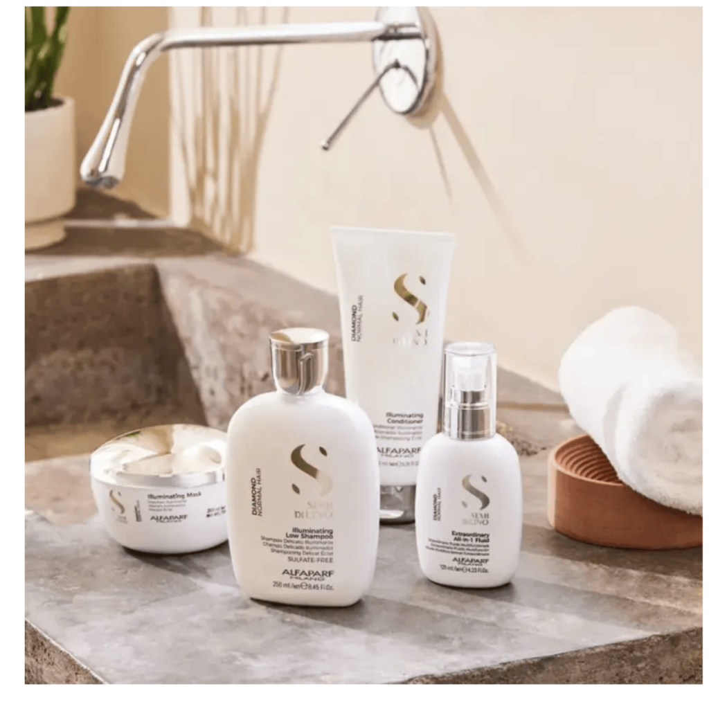 Kit Diamond Shampoo, máscara e Cristalli Liquid - Alfaparf